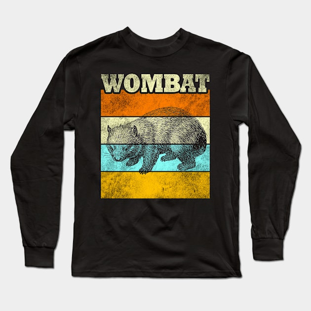 Wombat Australian Animal Long Sleeve T-Shirt by Mila46